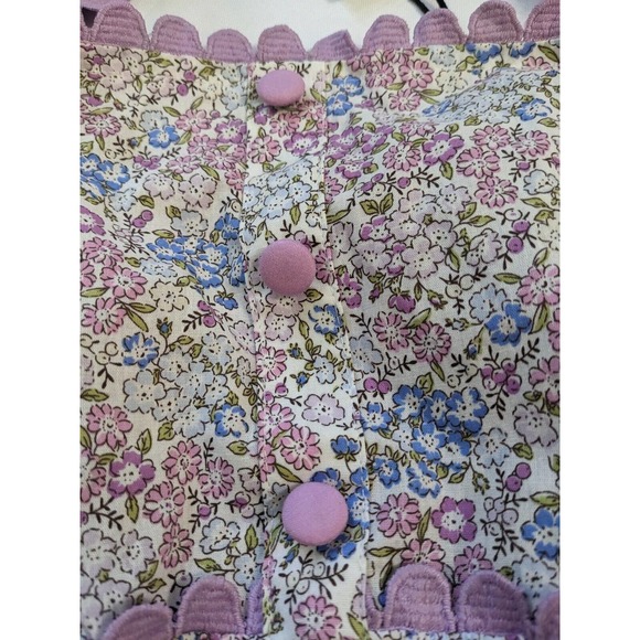 Mable S Small Angelina Lace Floral Lavender Dress Puff Sleeve Babydoll New - Picture 6 of 8